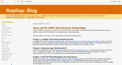 Desktop Screenshot of blog.reprap.org